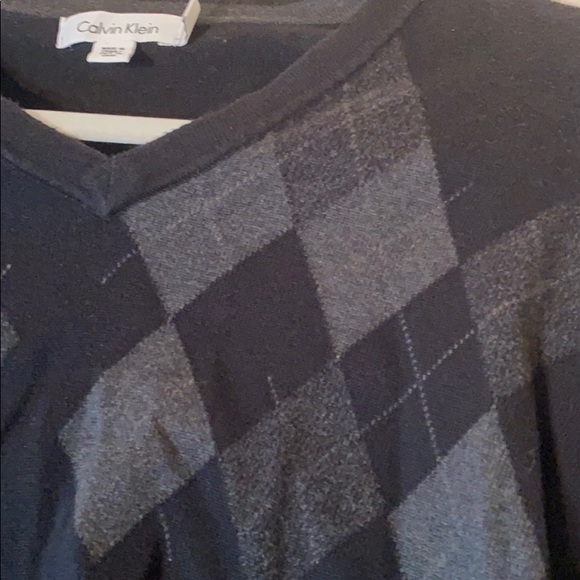 Calvin Klein Argyle Sweater - Picture 2 of 3